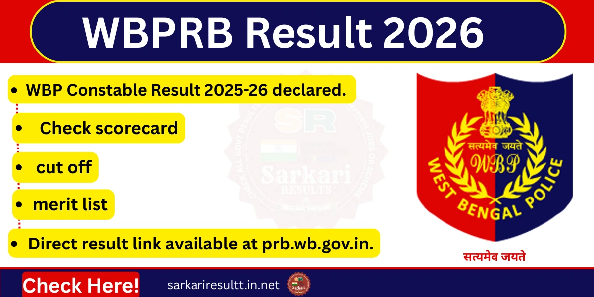 WBP Constable Result