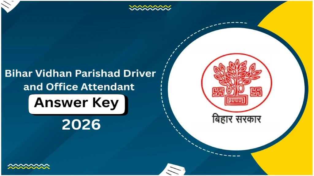 Bihar Vidhan Parishad Driver Answer Key