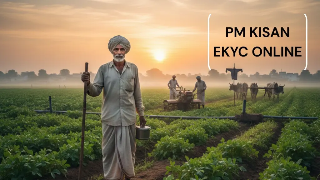 pm kisan ekyc online
